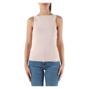 Open rug viscose top Calvin Klein Jeans , Pink , Dames