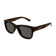 Round Vintage Style Sunglasses SL 676 Saint Laurent , Brown , Unisex