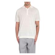 Linnen Polo Shirt Costumein , White , Heren