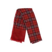 Pre-owned Fabric scarves Burberry Vintage , Red , Dames