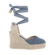 Chiara Wedge Espadrilles Castañer , Blue , Dames