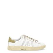 Russell 6746 Leren Sneaker Wit Groen Premiata , White , Heren