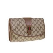 Pre-owned Canvas gucci-bags Gucci Vintage , Beige , Dames