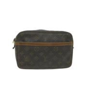 Pre-owned Canvas louis-vuitton-bags Louis Vuitton Vintage , Brown , Da...