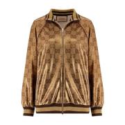 Bruine Jas Aw23, Elastaan Polyamide Gucci , Brown , Dames