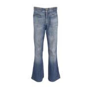 Pre-owned Cotton jeans Yves Saint Laurent Vintage , Blue , Heren