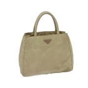 Pre-owned Nylon handbags Prada Vintage , Beige , Dames