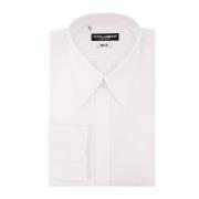 Klassieke Witte Katoenen Overhemd Dolce & Gabbana , White , Heren