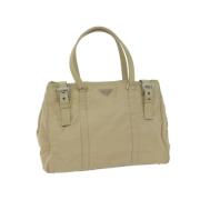 Pre-owned Nylon prada-bags Prada Vintage , Beige , Dames