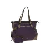 Pre-owned Nylon shoulder-bags Burberry Vintage , Purple , Dames