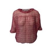 Pre-owned Silk tops Isabel Marant Pre-owned , Red , Dames