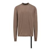 Bruine Crew-neck T-shirt Oversize Gemaakt in Italië Rick Owens , Brown...