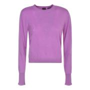Paarse Jacquard Sweatshirt Aw23 Pinko , Purple , Dames