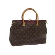 Pre-owned Coated canvas handbags Louis Vuitton Vintage , Brown , Dames