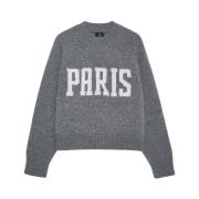 Kendrick Sweater - University Paris Anine Bing , Gray , Dames