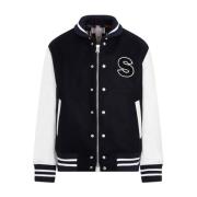 Navy Interstellar Bomber Jacket Sacai , Multicolor , Heren