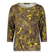 Gestreept Sweatshirt Statement Print Betty Barclay , Brown , Dames