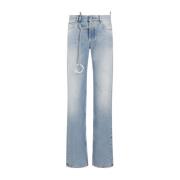 Blauwe Distressed Denim Jeans The Attico , Blue , Dames