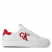 Vetersneaker Logo Wit Salsa Calvin Klein , White , Heren