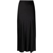 Zwarte Bar Midi Rok Anine Bing , Black , Dames