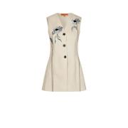 Op maat gemaakt mouwloos vest met V-hals Stine Goya , Beige , Dames