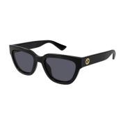 Vierkante Frame Zonnebril Gg1578S Linea GG Logo Gucci , Black , Dames