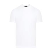 Wit Katoenen T-shirt Ss24 Dunhill , White , Heren