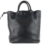 Pre-owned Leather totes Louis Vuitton Vintage , Black , Dames