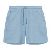 Blauwe Wafelpatroon Korte Broek Nikben , Blue , Dames