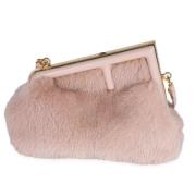 Pre-owned Leather clutches Fendi Vintage , Pink , Dames