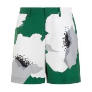 Bloemenkatoenen shorts Multicolor Ss24 Valentino , Multicolor , Heren