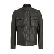 Racemaster Gewaxte Jas Faded Olive Belstaff , Green , Heren