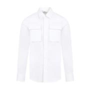 Witte Katoenen Klassieke Overhemd Alexander McQueen , White , Heren