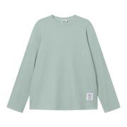 Wafelpatroon lange mouwen shirt Nikben , Green , Dames