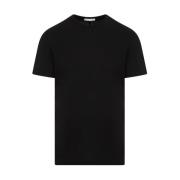 Zwarte Katoenen T-shirt Ss24 The Row , Black , Heren