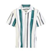 Groen Bedrukt Bowling Shirt Lanvin , Multicolor , Heren
