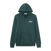 Retro College Hoodie Pine Green Les Deux , Green , Heren