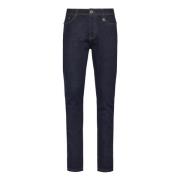 Slim Dark Denim Blue Jeans Richmond , Blue , Heren