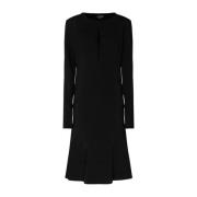 Zwarte Stretch Midi Jurk met Uitsnijding Tom Ford , Black , Dames