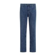 Blauwe Denim Jeans Rechte Pijpen Etro , Blue , Heren