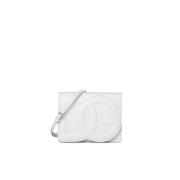 Witte Kalfsleren Flap Tas Dolce & Gabbana , White , Dames