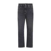 Zwarte stenen katoenen jeans Brunello Cucinelli , Black , Dames