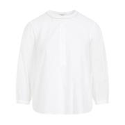 Witte Katoenen Voile Shirt Peserico , White , Dames