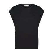 Maria Logo T-Shirt | Zwart Jane Lushka , Black , Dames