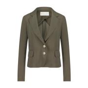 Technische Jersey Atina Blazer | Army Jane Lushka , Green , Dames