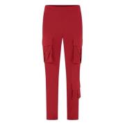 Rode Technische Jersey Cargo Broek Jane Lushka , Red , Dames