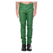 Glanzende Film Coated Broek Purple Brand , Green , Heren