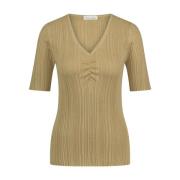 Comfortabele Beige Shirt Jane Lushka , Beige , Dames