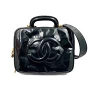 Pre-owned Leather chanel-bags Chanel Vintage , Black , Dames