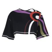 Zwarte T-shirts en Polos Emilio Pucci , Multicolor , Dames